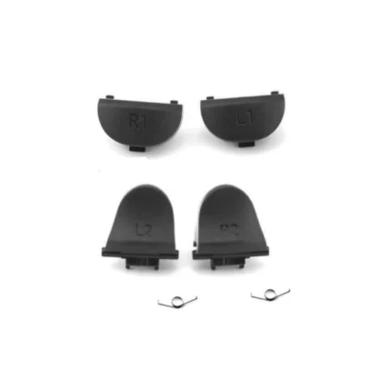 ست کلیدهای ماشهای L1/R1 و L2/R2 کنترلر PS4 نسخه V4.0 و V5.0 – رنگ خاکستری تیره (OEM)