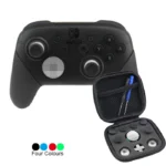 ست ۱۱ عددی دکمه فلزی آنالوگ، گریپ و D-Pad مشکی رنگ برای کنترلر نینتندو سوئیچ